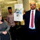 Davan Maharaj, editor and publisher of the Los Angeles Times, announces the paper’s Pulitzer Prize awarded to Times reporters and editors in 2016. The Times won in the breaking news category for reporting on the terrorist shooting in San Bernardino, Calif., and the investigation that followed. (University of California, Riverside)